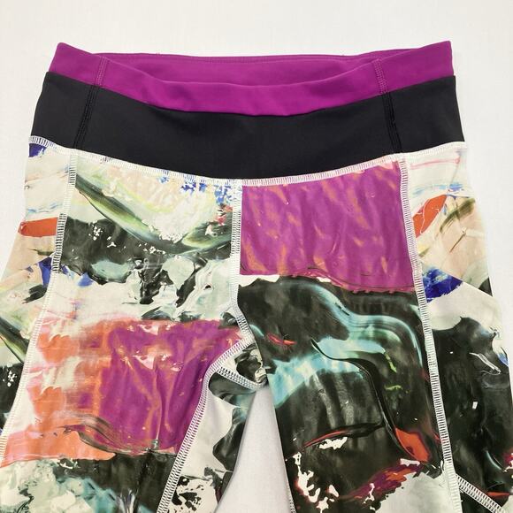 Lululemon Speed Tight III Luxtreme White Watercolor Size 4 30” Legging - Picture 3 of 16